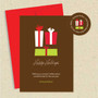 Shown with red envelope and matching return address label