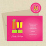 Shown with light kraft envelope and matching return address label