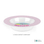 Personalized girls bowl Smiley Butterfly — BPA free kids bowl — Large smiling pink butterfly bright, custom name, 8.5in 16oz, BPA free, dishwasher