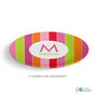 Bold and Fun Stripes Custom Plate for Girls