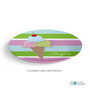 Yummy Ice Cream Custom Plate for Girls