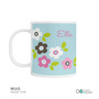 Preppy Flowers Blue Custom Plate for Girls