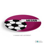 Soccer Fan Purple Custom Plate for Girls