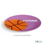 Girl Basketball Fan Purple Custom Plate for Girls