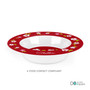 Preppy Flowers Red Custom Plate for Girls