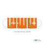 Double Initial Orange Custom Plate for Girls