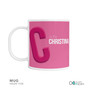 Double Initial Pink Custom Plate for Girls
