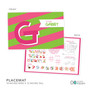 Double Initial Stripe Pink Custom Plate for Girls