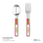 Double Initial Stripe Pink Custom Plate for Girls
