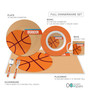 Basketball Fan Boy Kids Plates