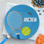 Tennis Fan Boy Kids Plates