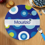 Blue Circles and circles Blue Kids Dinnerware