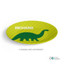 Dino And Me Green Kids Plates