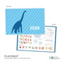 Dino And Me Blue Kids Plates