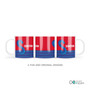 Double Initial Red Kids Plates