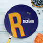 Double Initial Blue Kids Plates