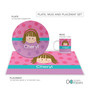 Just Like Me Girl Pink Custom Plate for Girls