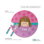Just Like Me Girl Pink Custom Plate for Girls