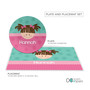 Just Like Me Girl Aqua Custom Plate for Girls