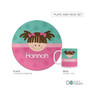 Just Like Me Girl Aqua Custom Plate for Girls