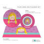 Just Like Me Girl Lavender Custom Plate for Girls