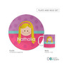 Just Like Me Girl Lavender Custom Plate for Girls