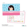 Just Like Me Girl Light Blue Custom Plate for Girls