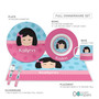 Just Like Me Girl Light Blue Custom Plate for Girls