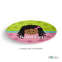 Just Like Me Girl Green Custom Plate for Girls