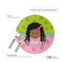 Just Like Me Girl Green Custom Plate for Girls