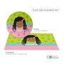 Just Like Me Girl Green Custom Plate for Girls