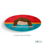 Just Like Me Girl Red Custom Plate for Girls