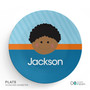 Just Like Me Boy Light Blue Kids Plates