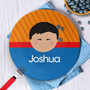 Just Like Me Boy Orange Kids Plates