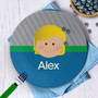 Just Like Me Boy Grey Kids Plates