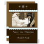 custom christmas cards | Ribbon & Flakes Christmas Photo Cards by Spark & Spark