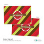 Xmas Bold Lines Personalized Christmas plates