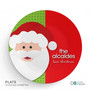 Mr. Santa Claus Personalized Christmas plates