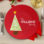 A Modern Kind Of Tree Personalized Christmas plates