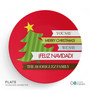 Feliz Navidad Personalized Christmas plates