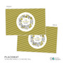 A Golden Xmas Wreath Personalized Christmas plates