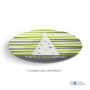 Modern Xmas Lines Personalized Christmas plates
