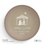 Wishful Nativity Personalized Christmas plates