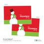 The Snowman Is Here Personalized Christmas Plates