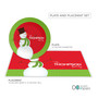 The Snowman Is Here Personalized Christmas Plates