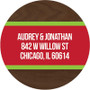 Modern Poinsettas Christmas Address Labels