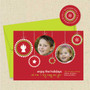 Shown with lime green envelope and matching return address label