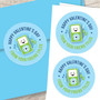 Blue Boom Boom For You Valentine Address Labels