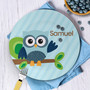 Owl Be Yours Blue Kids Plates