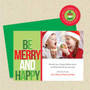 Shown with green envelope and matching return address label